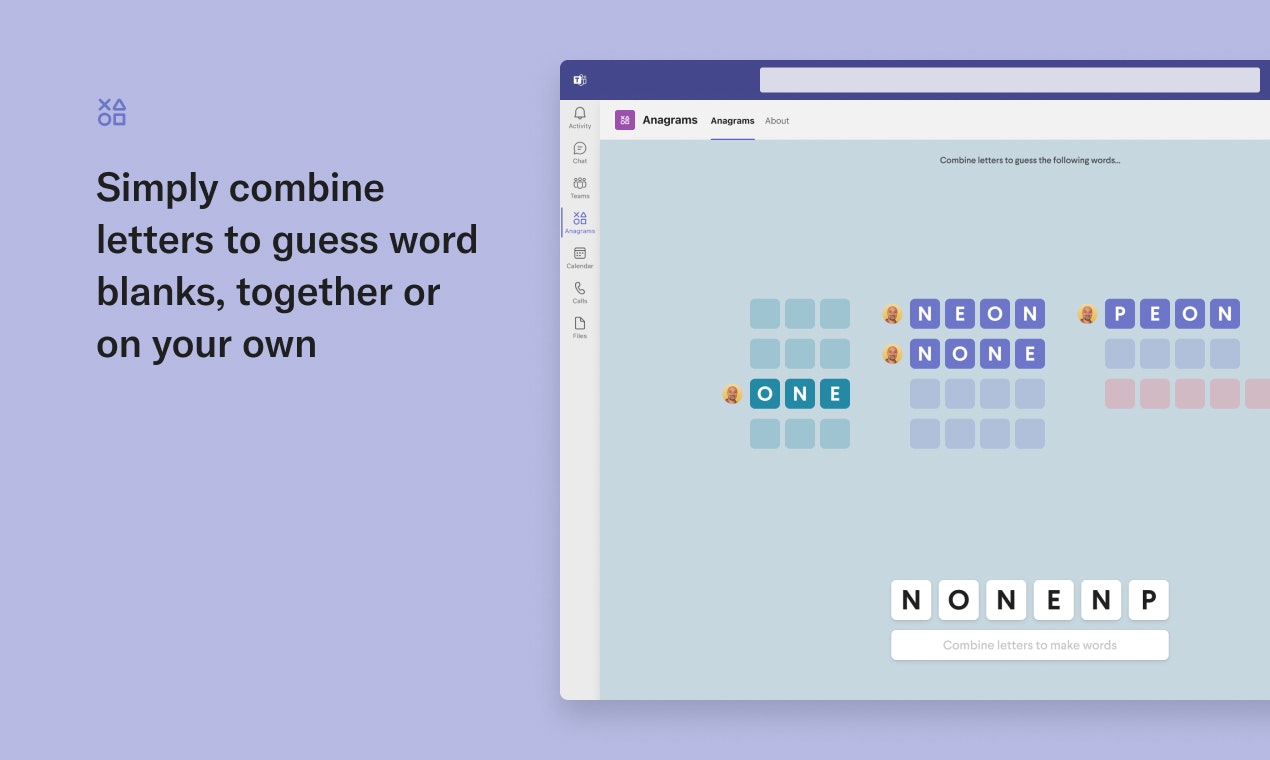 Anagramlar - Microsoft Teams için eğlenceli ve rekabetçi kelime oyunu medya 3
