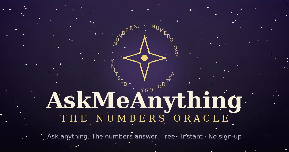 AskMeAnything — The Numbers Oracle gallery image