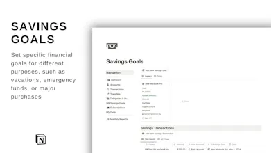 Notion Ultimate Personal Finance Tracker gallery image
