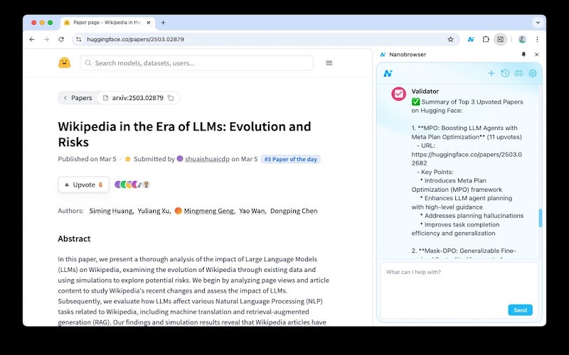 Nanobrowser gallery image
