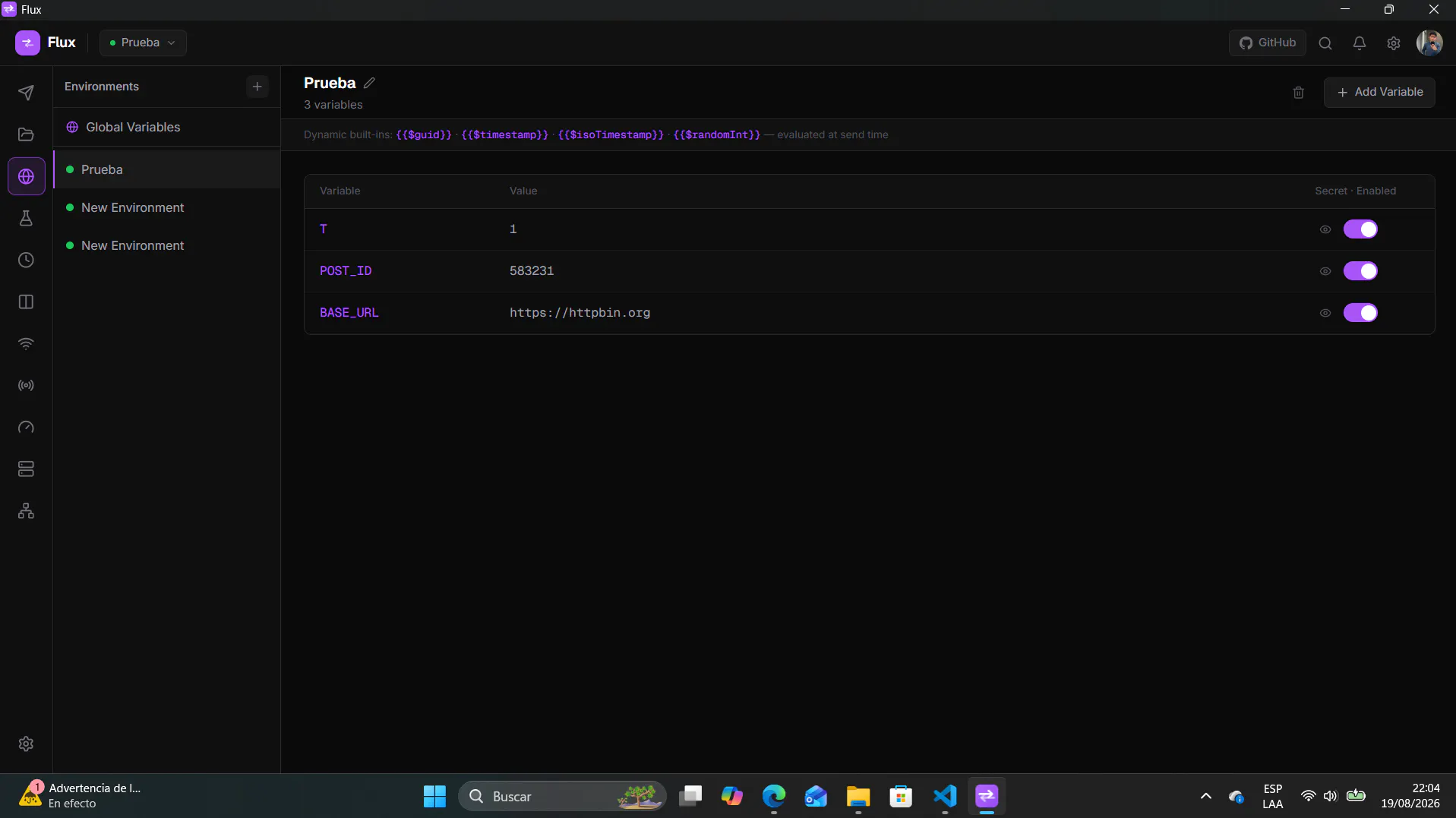 Flux, Modern API Client screenshot 3