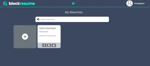 BlockResume gallery image
