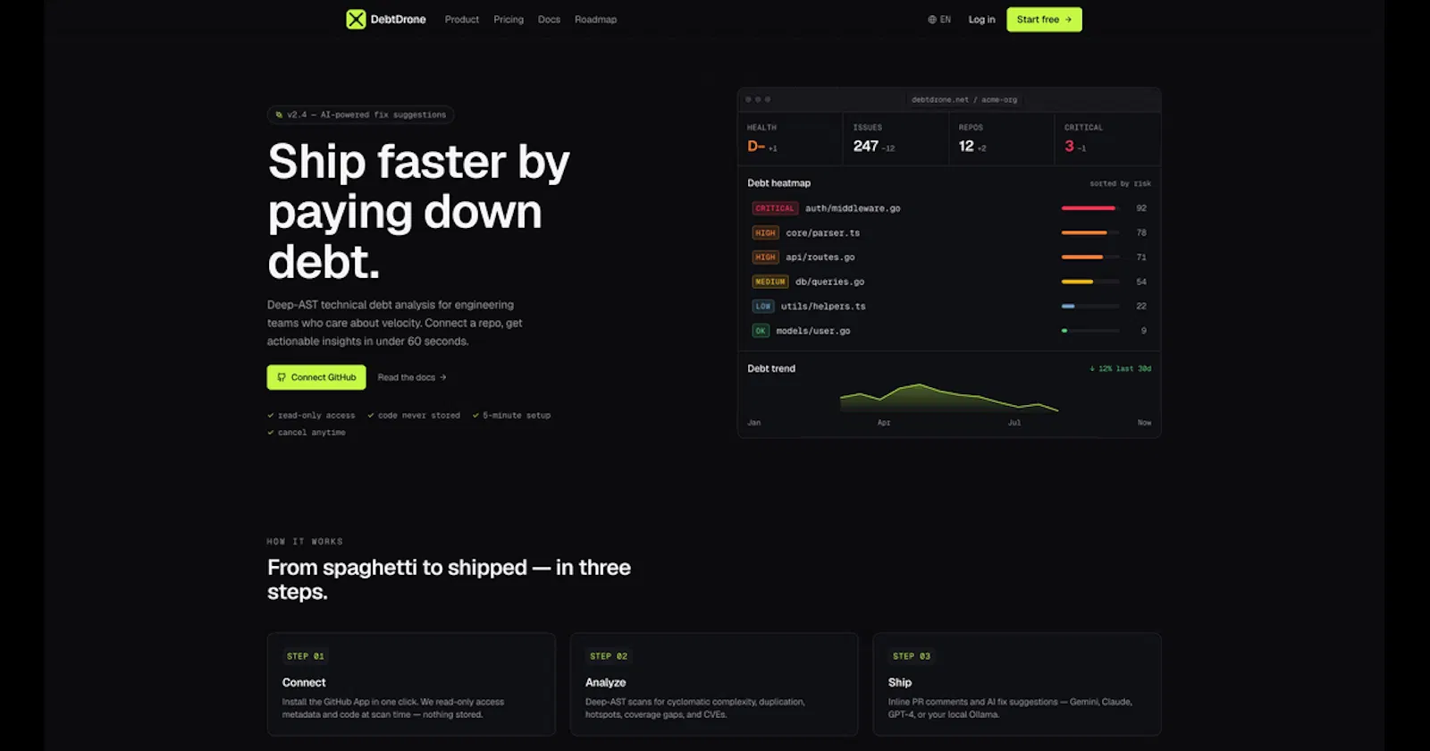 DebtDrone screenshot 2