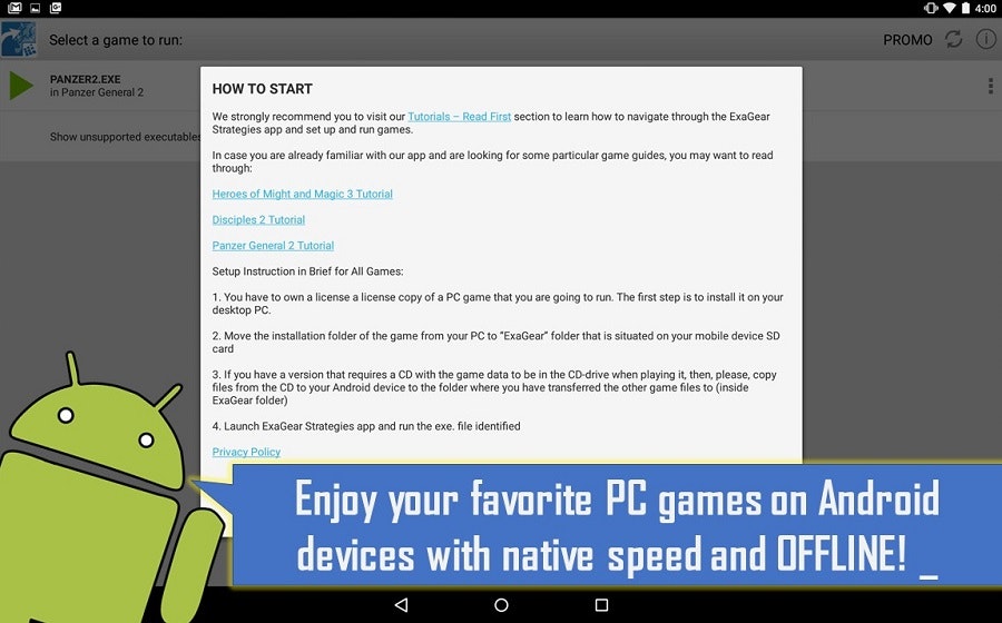 ExaGear Strategies - PC games for Android gallery image