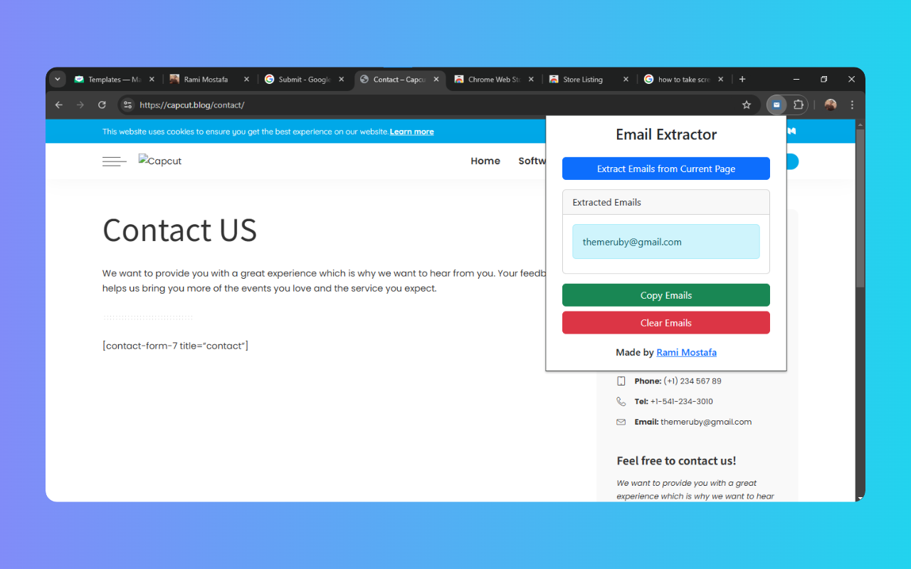 Email Extractor: 100% For Free gallery image