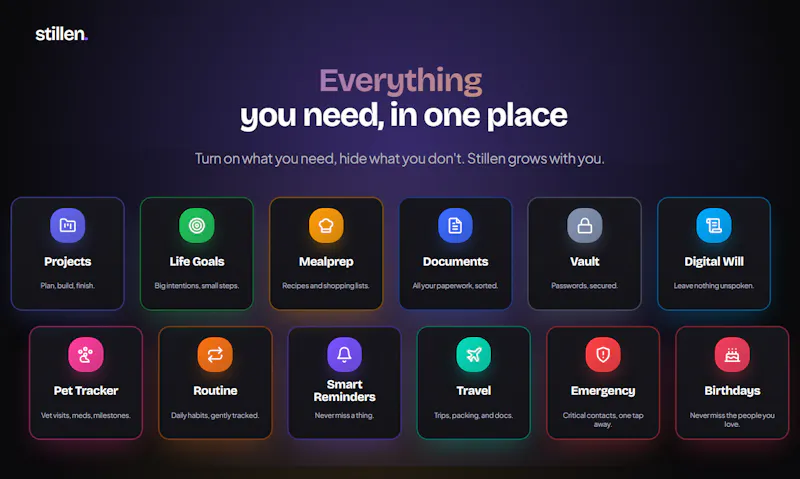 Stillen - Less chaos, more you.  screenshot 2