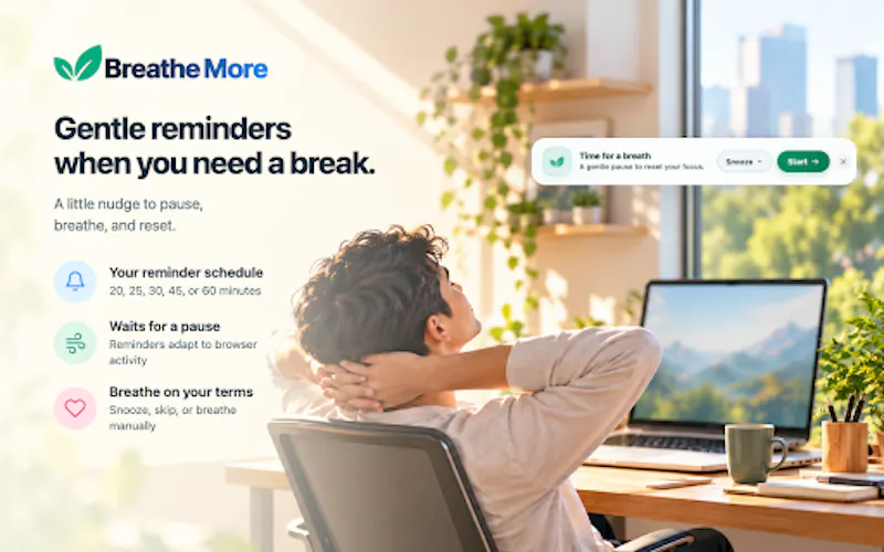 Breathe More - Breathing Breaks for Work screenshot 2