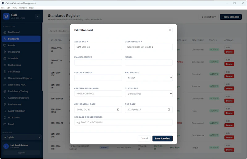 Cali V3 – Precision Calibration Software screenshot 13