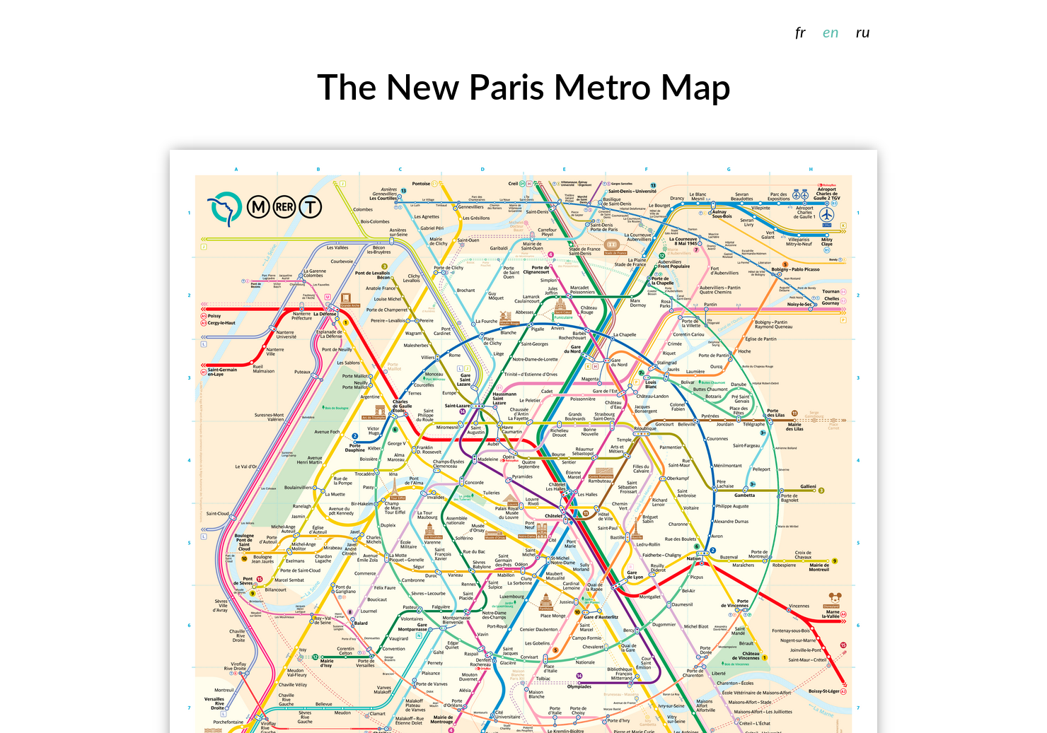 The New Paris Metro Map gallery image