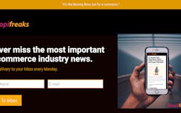 Shopifreaks E-commerce Newsletter media 1