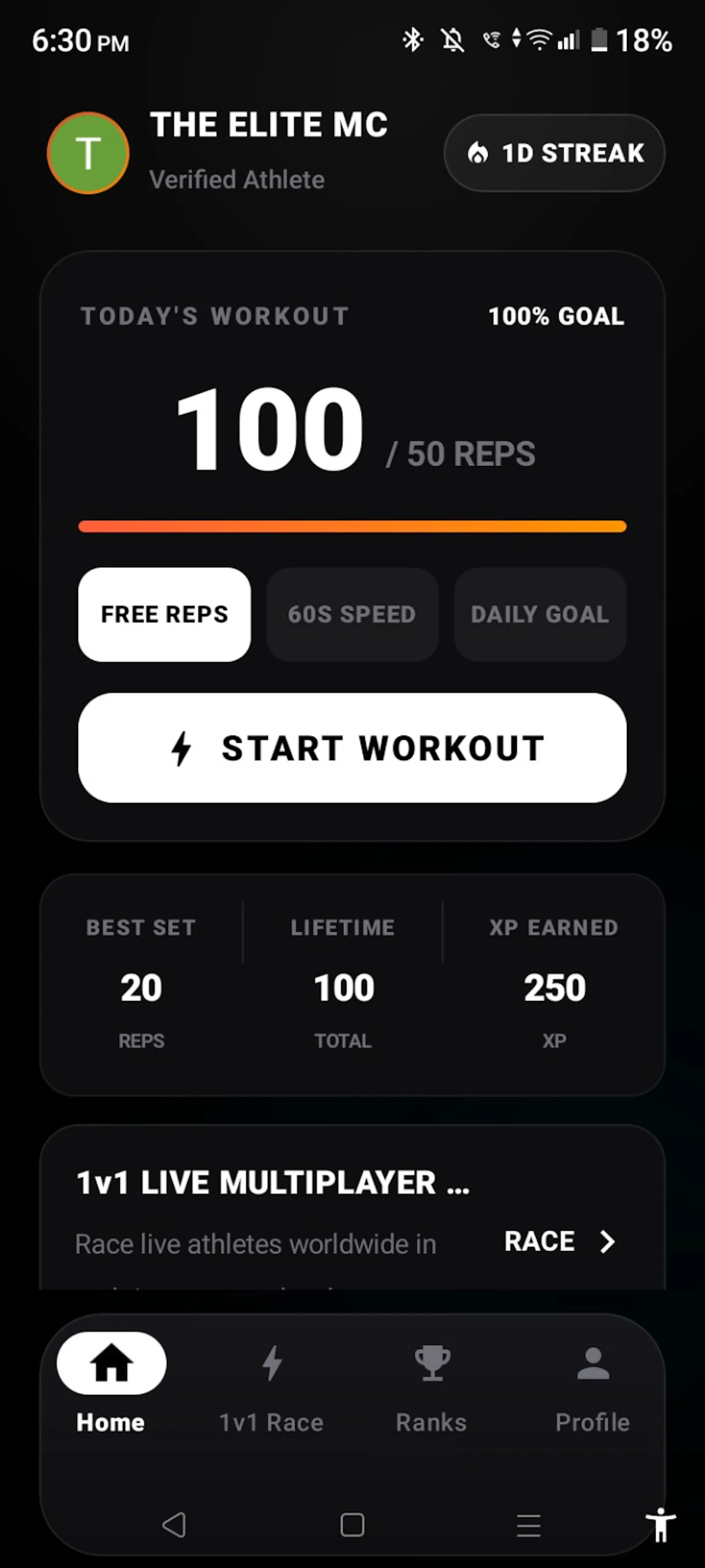 Push Up Pro screenshot 1