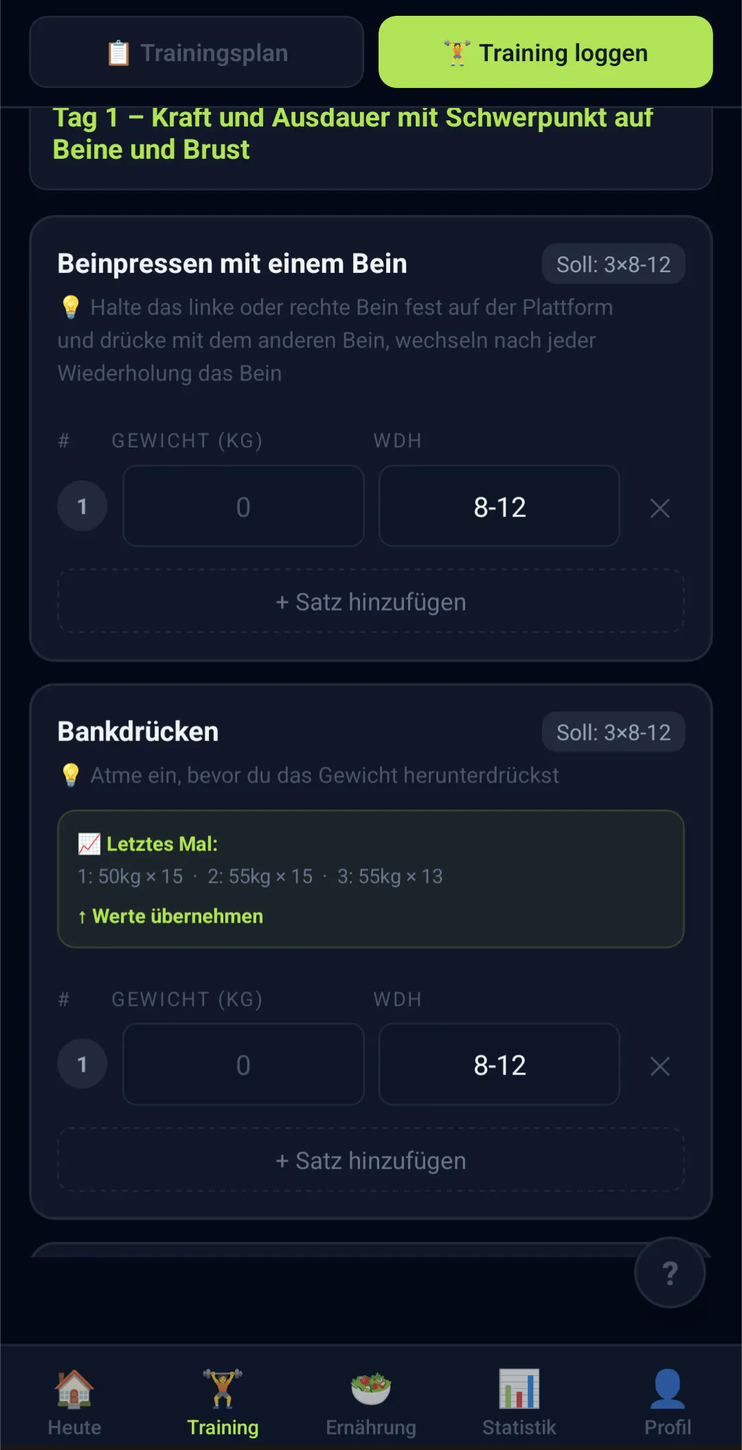 AI Trainer – KI Fitnessplan gallery image