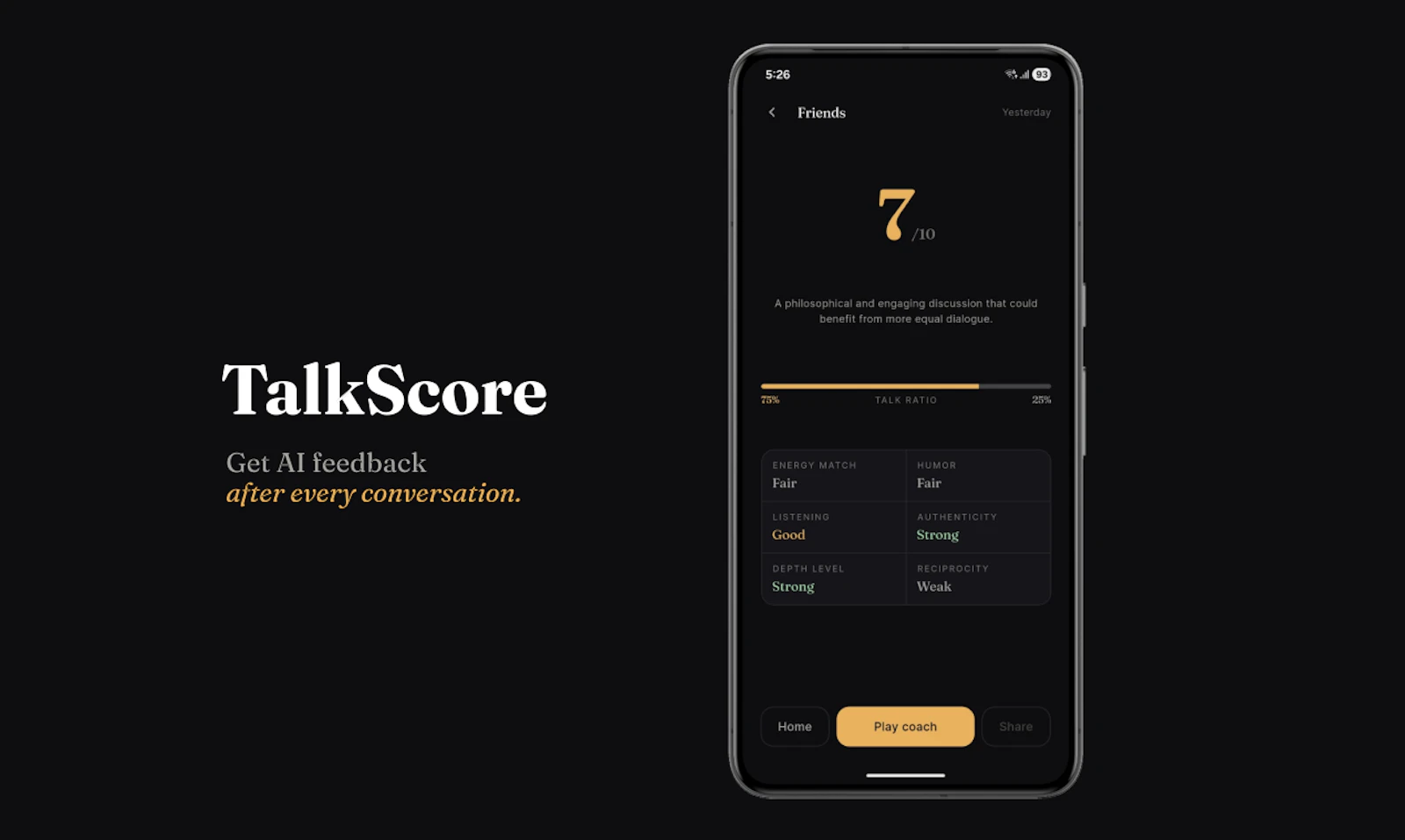 TalkScore screenshot 3