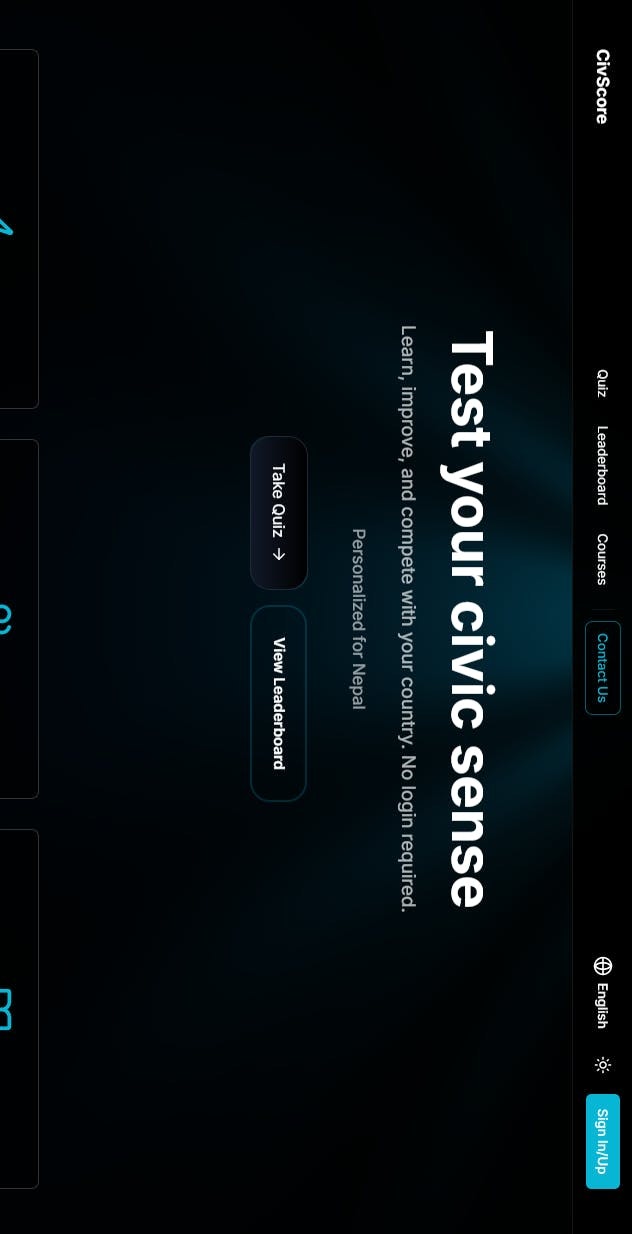 CivScore - Screenshot 2 showing product features and functionality