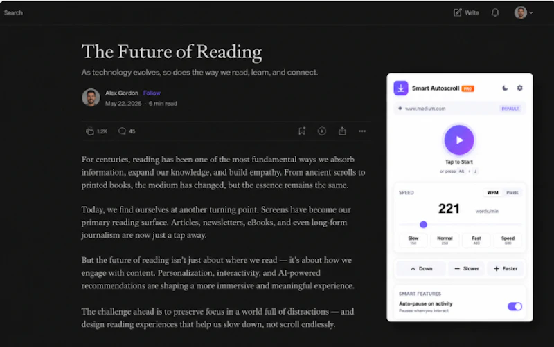 Smart Autoscroll Pro screenshot 2