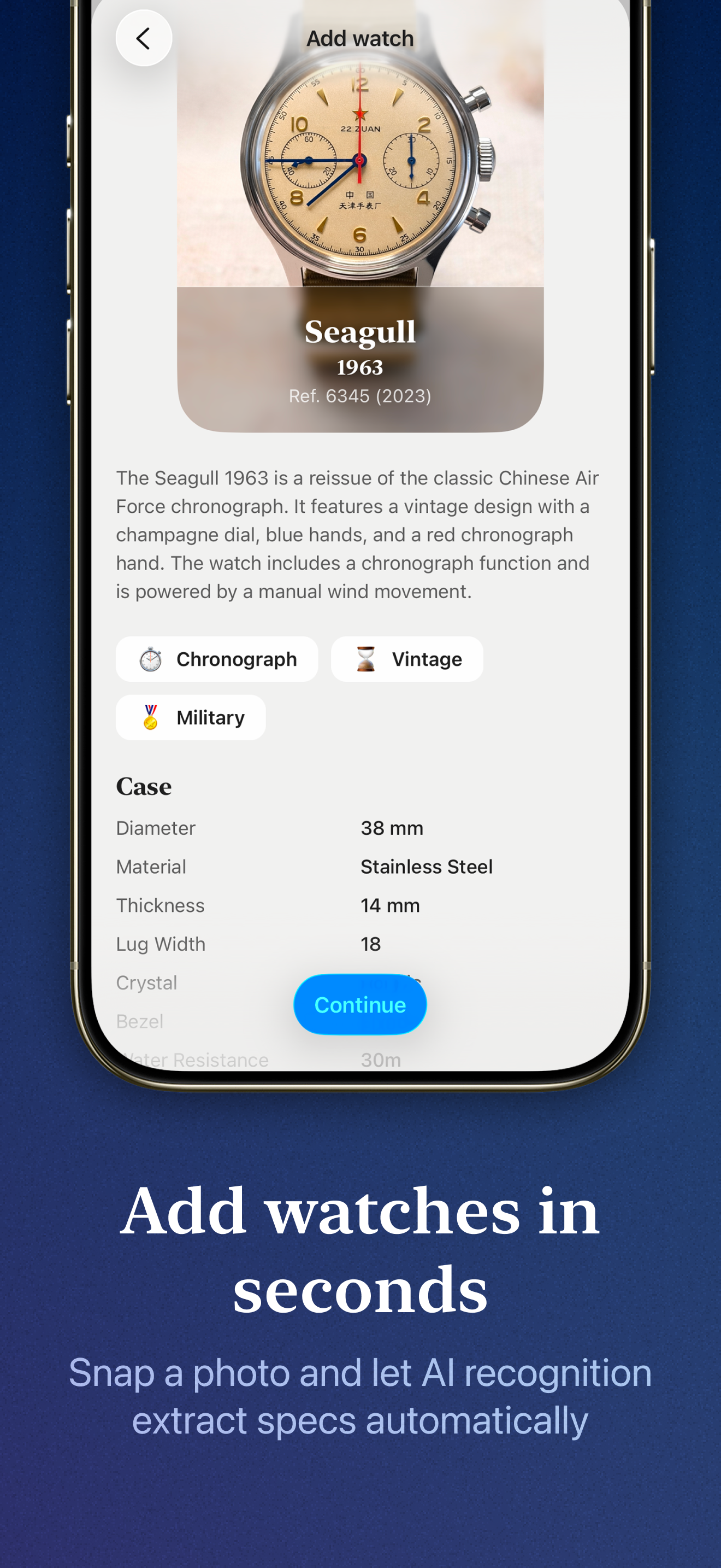 Timeboxd - For watch collectors - Screenshot 4 showing product features and functionality