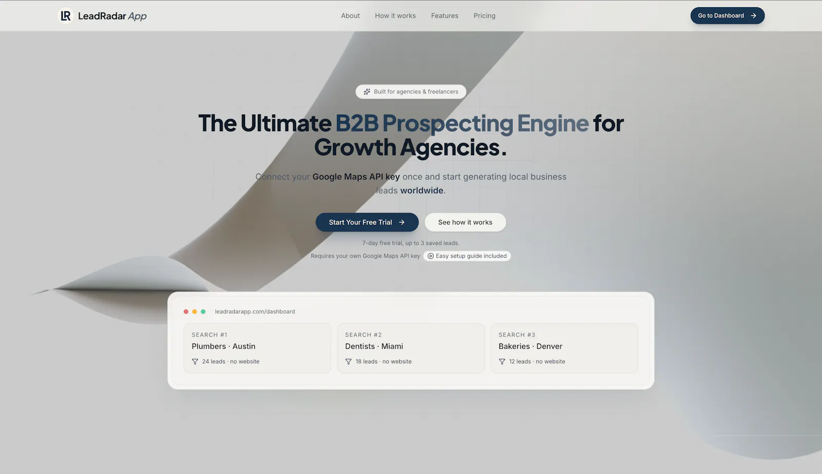 LeadRadar App —  screenshot 2