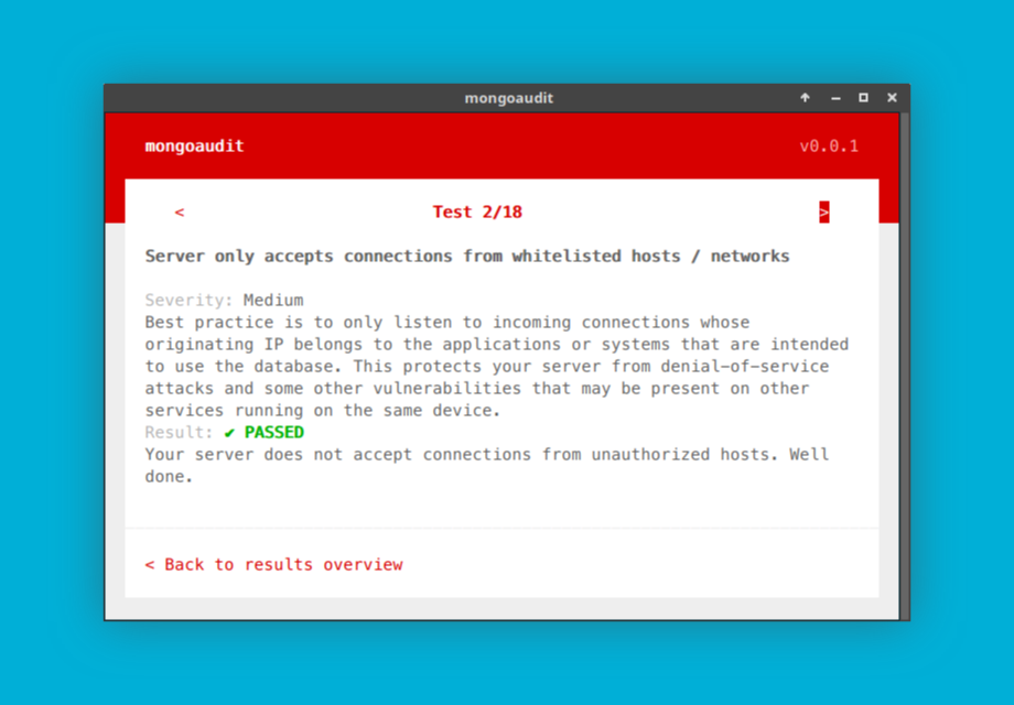 Mongoaudit — how secure is your database? gallery image