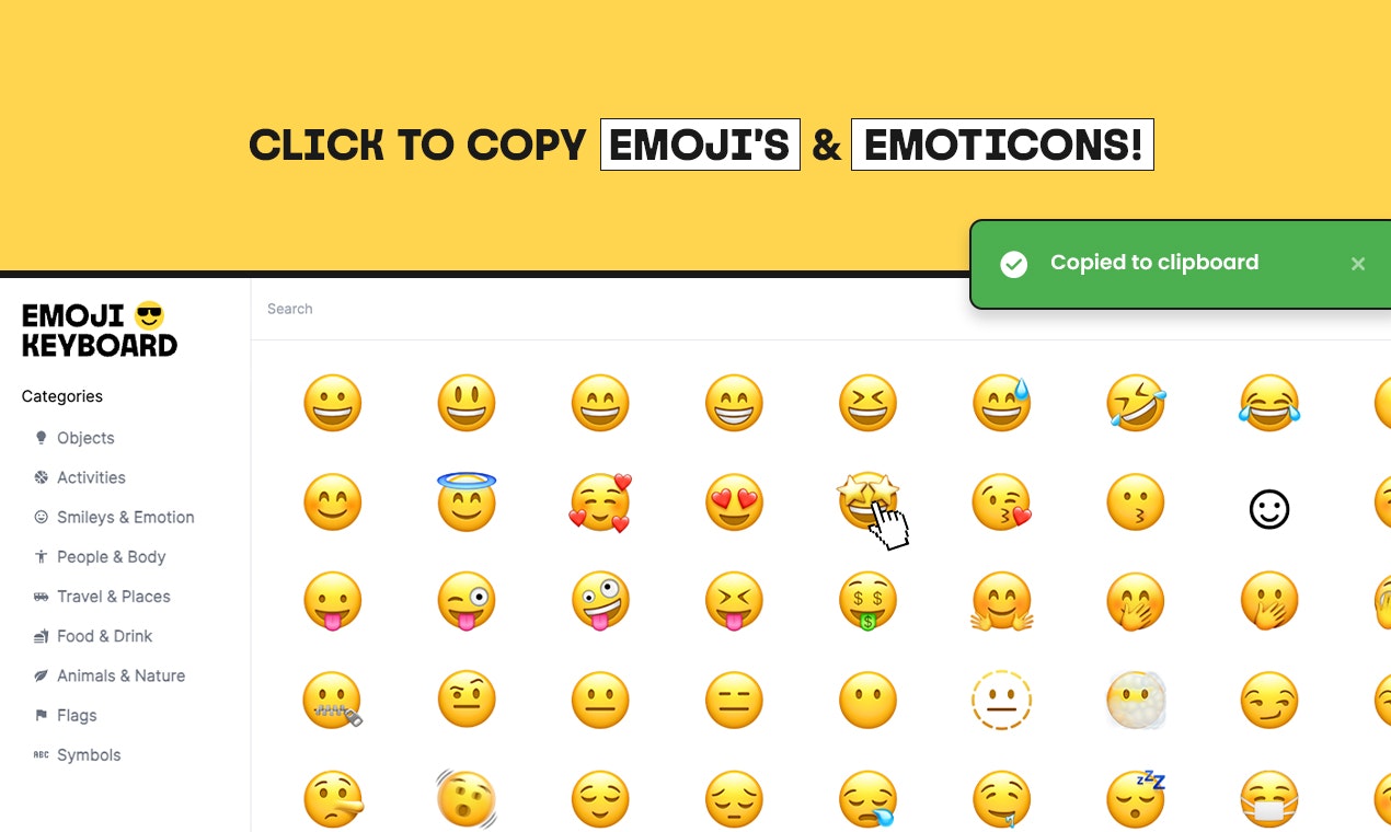 Media Papan kekunci emoji - Klik untuk menyalin emoji dan emotikon 3