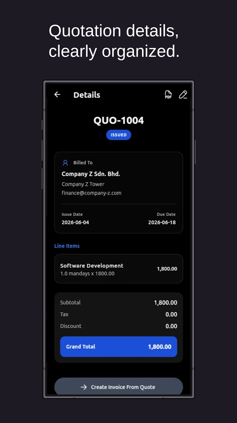 InvoiceFlow: Quotes & Invoices screenshot 1