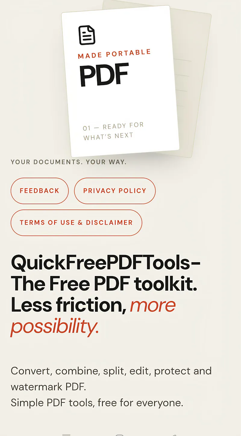 Free PDF Tools screenshot 1