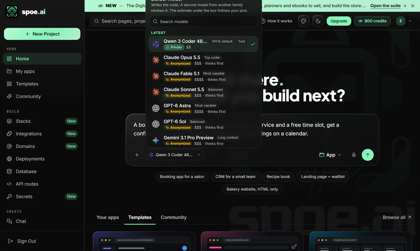 SPOE | Private Vibe Coding AI  screenshot 1