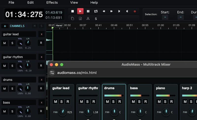 AudioMass screenshot 2