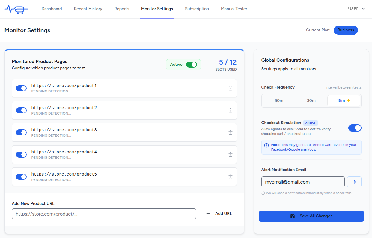 MyStoreGuardian - Main product screenshot demonstrating key features and user interface