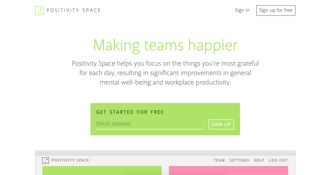 Positivity Space gallery image