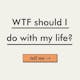 WTF should I do with my life?