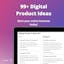 99+ Digital Product Ideas