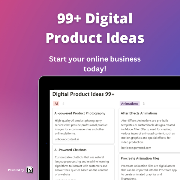 99+ Digital Product Ideas logo
