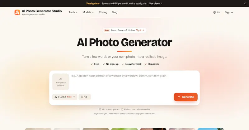 AI Photo Generator Studio screenshot 1