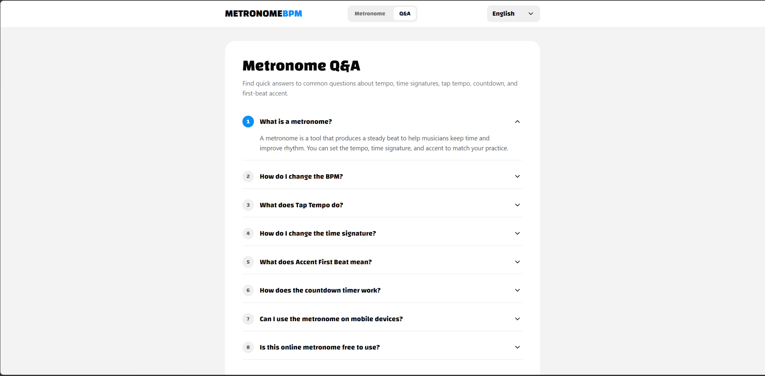 Free Online Metronome gallery image