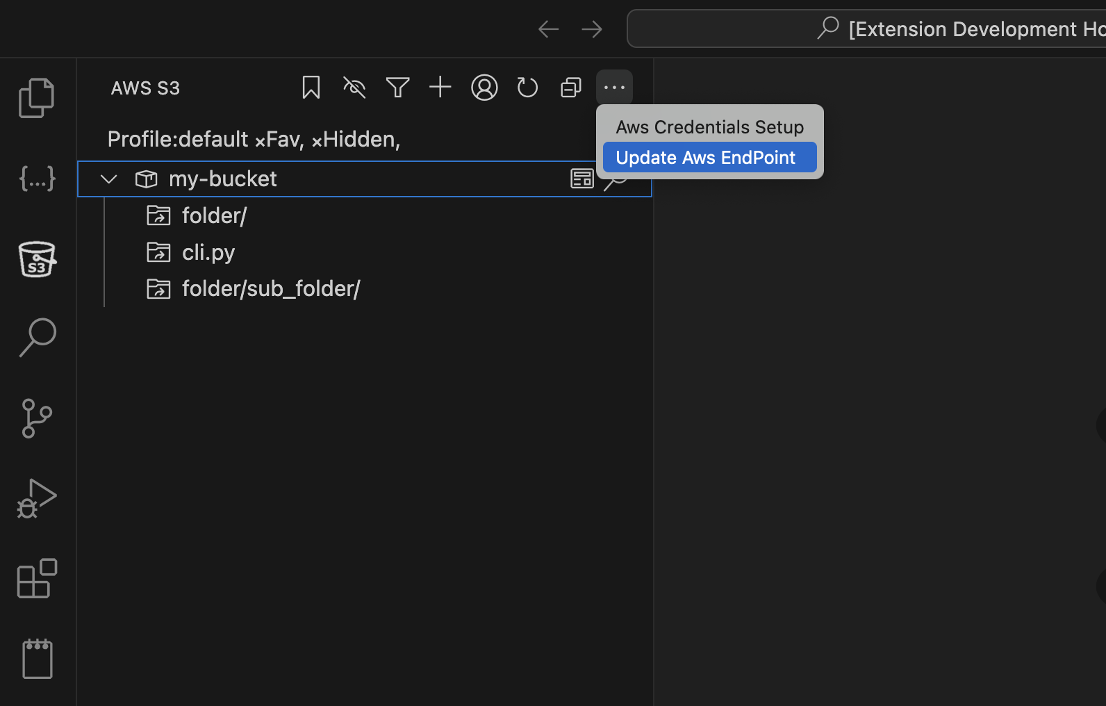 AWS S3 Extension for Visual Studio Code gallery image