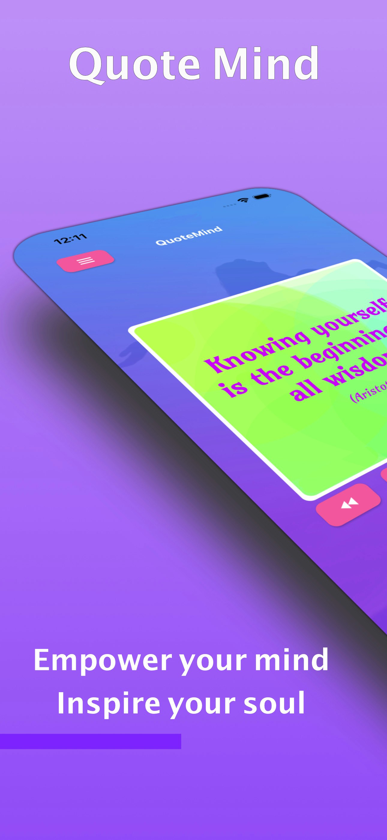 quotemind 동기 부여 인용문 - 동기 부여 인용문에서 영감을 얻기 위해 iOS 및 Android 용 앱 미디어 1