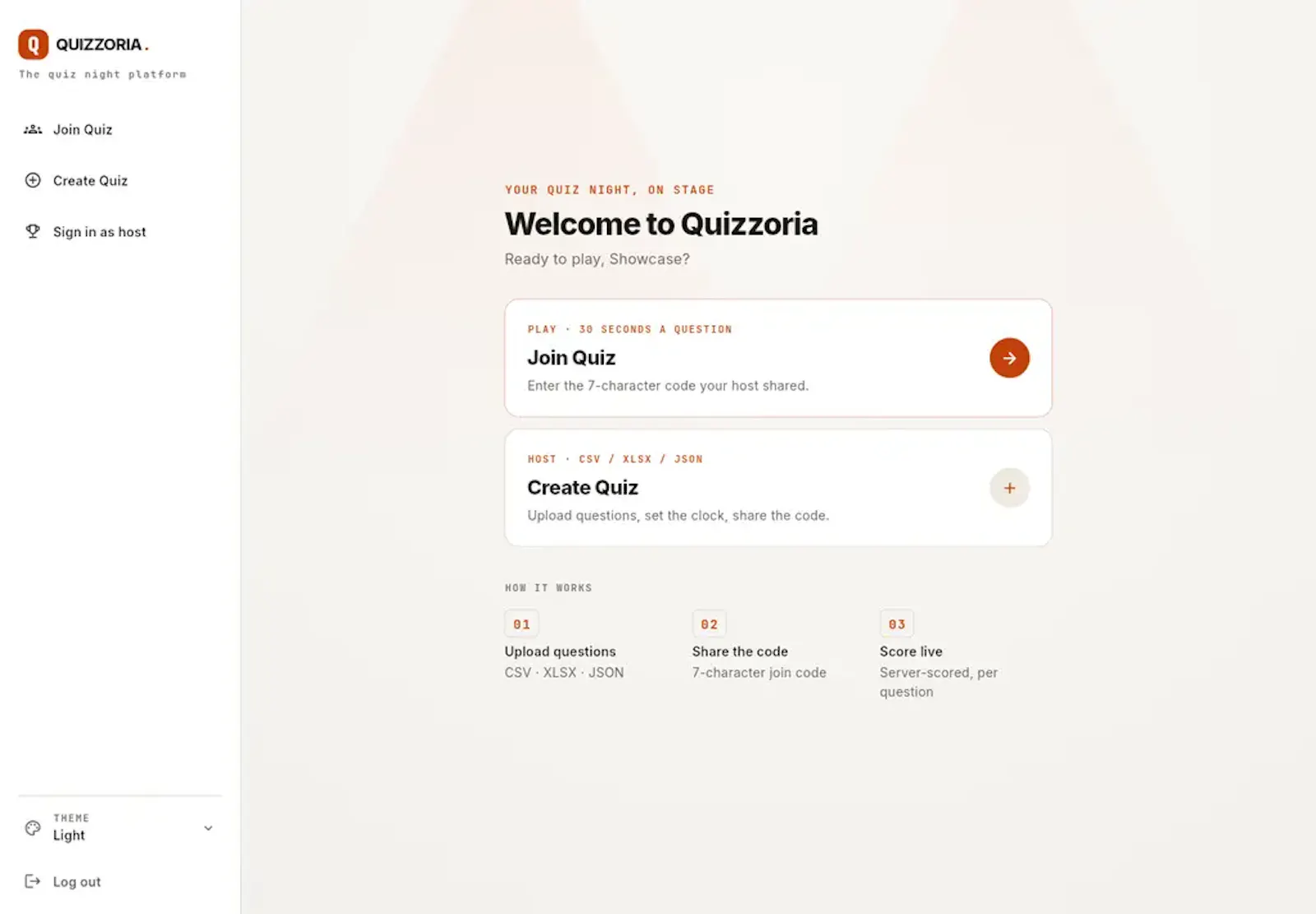 Quizzoria screenshot 1