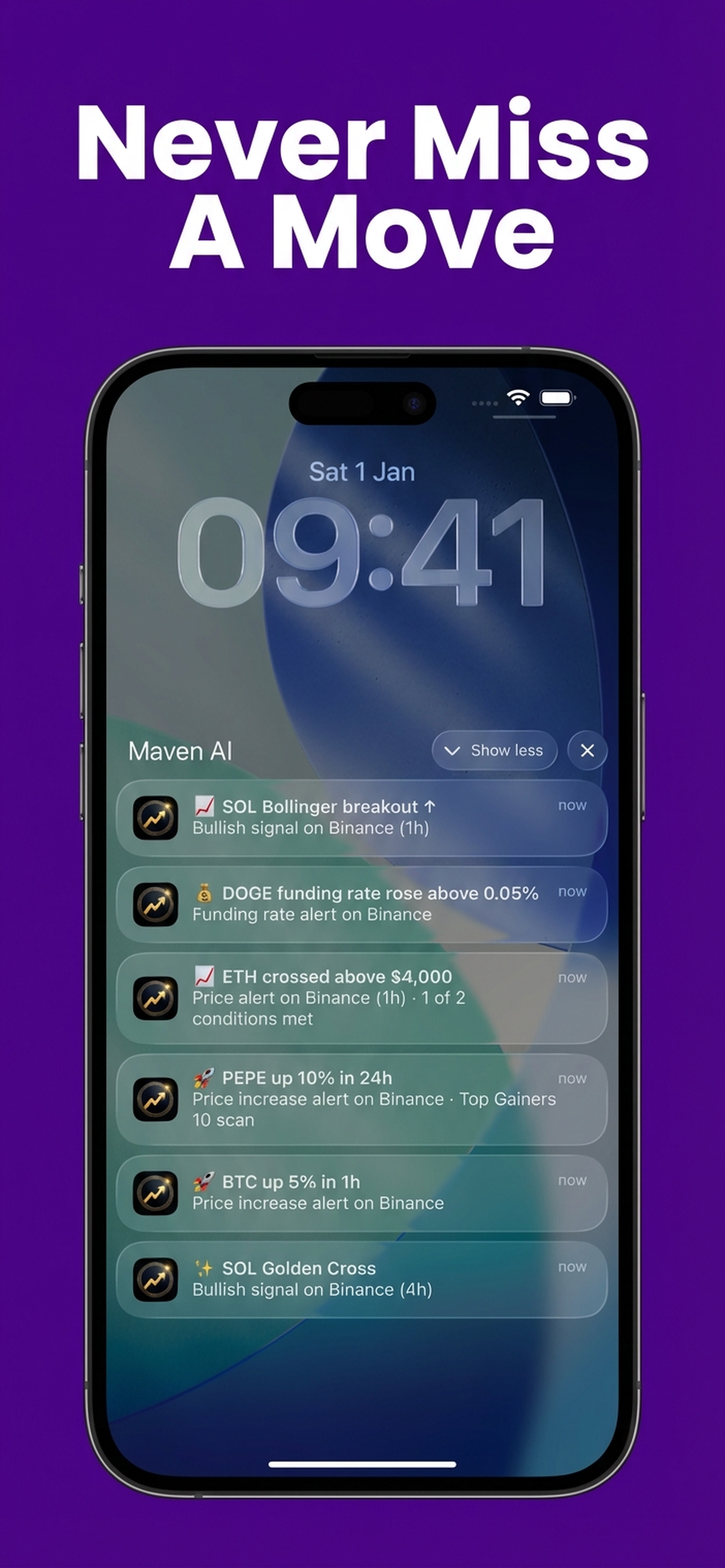 Maven AI: Crypto Alerts gallery image