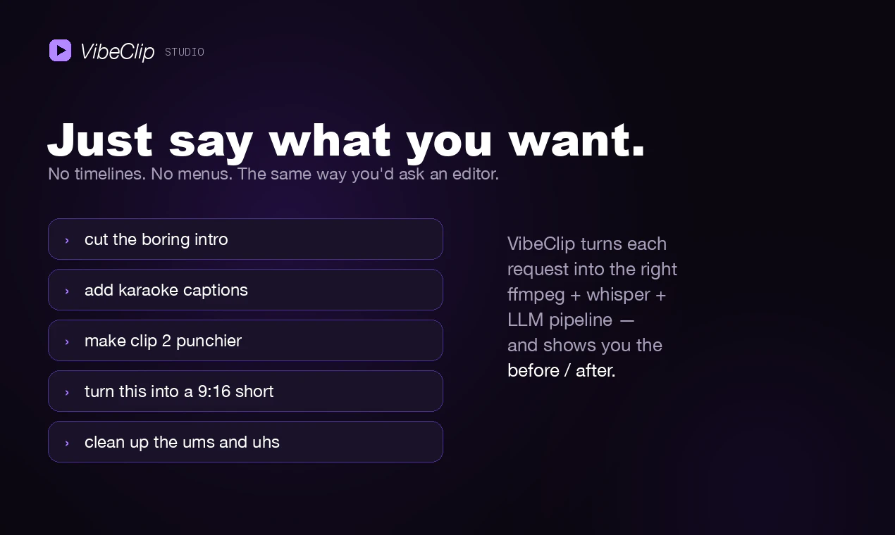 VibeClip screenshot 1