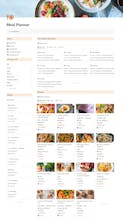 Meal Planner Notion Template gallery image