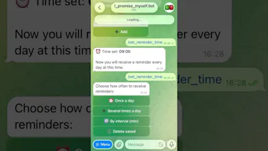Promise Myself Telegram Bot gallery image