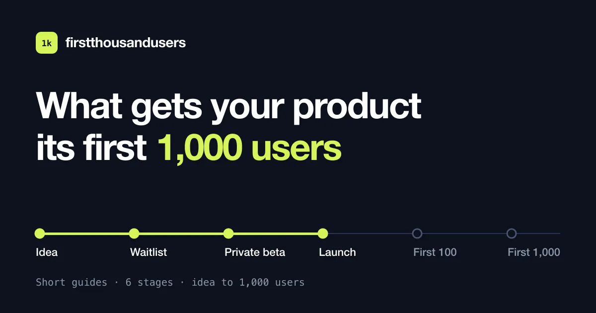 First 1,000 Users gallery image