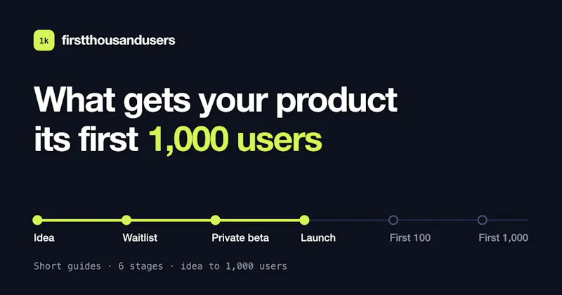 First 1,000 Users screenshot 1