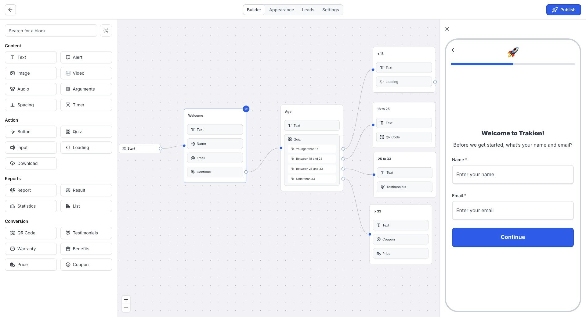 Trakion.io - Crea embudos interactivos de alta conversión gratis media 2