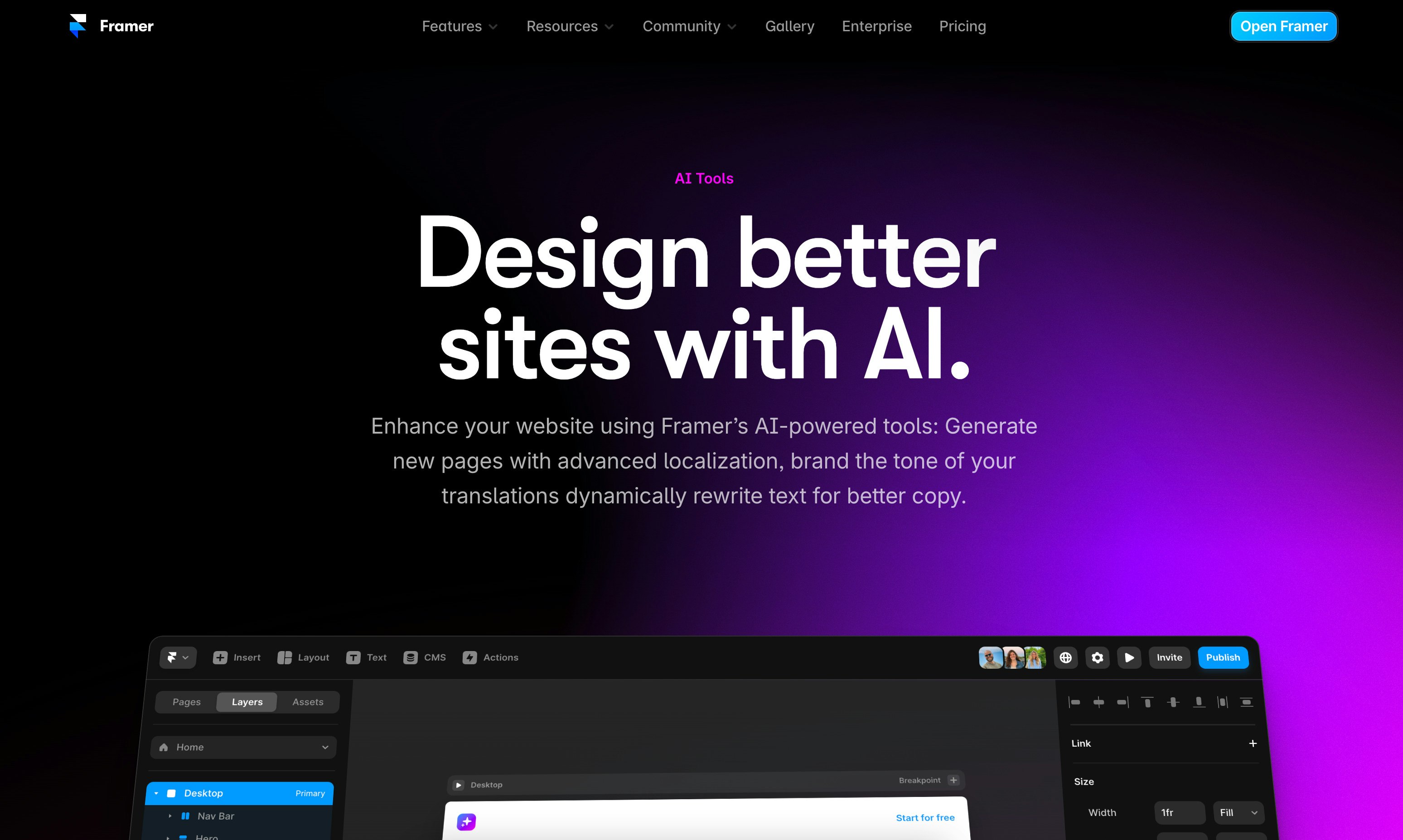 Framer AI gallery image