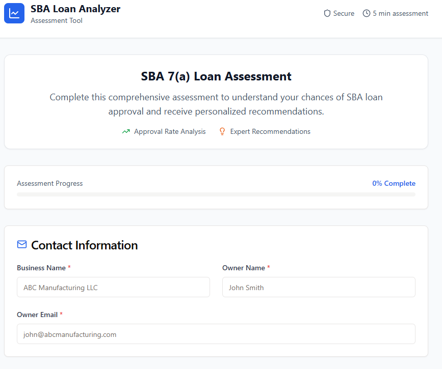 وسائط محلل قروض SBA - AI -apported - هل تتأهل للحصول على قروض SBA؟تعرف قبل التقديم 2