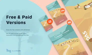 Serene Scenes Illustrations Pack gallery image