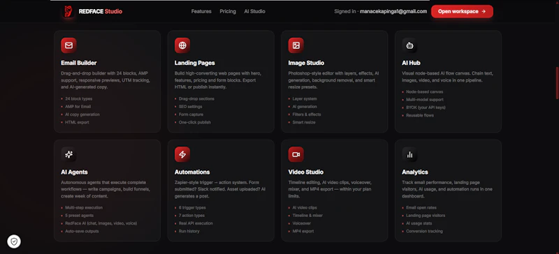 Redface Studio screenshot 2