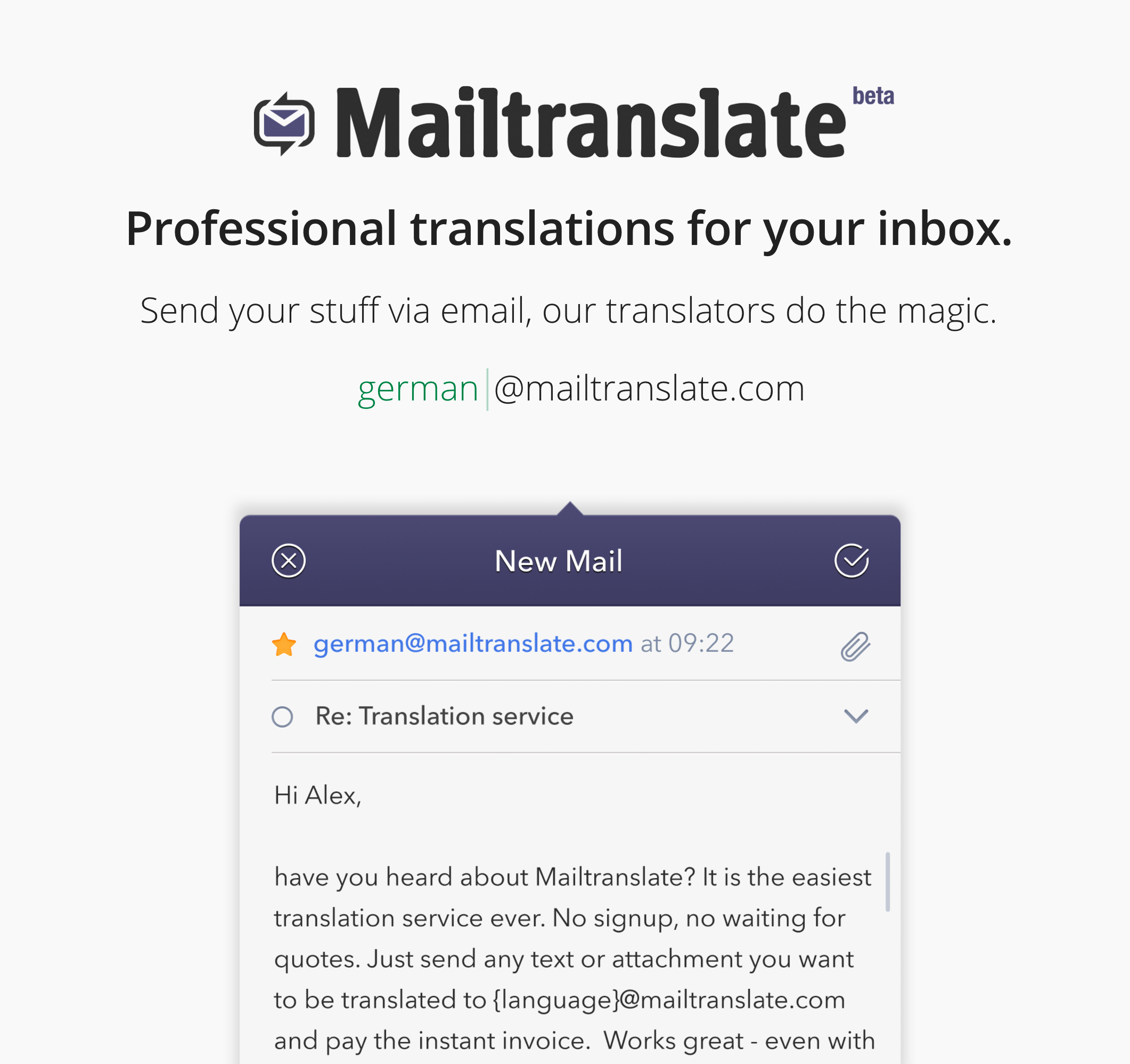 Mailtranslate gallery image