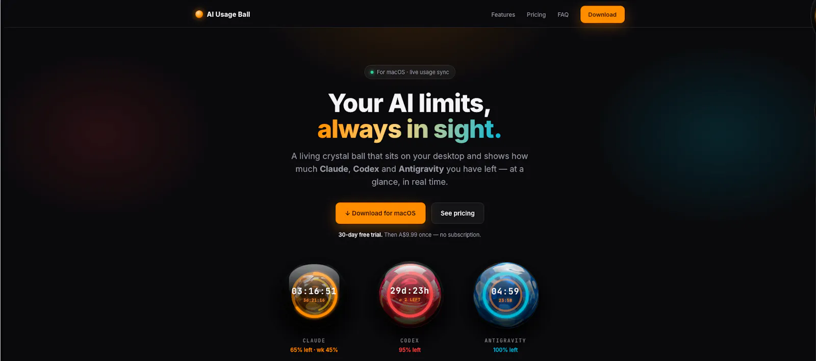 AI Usage Ball screenshot 3